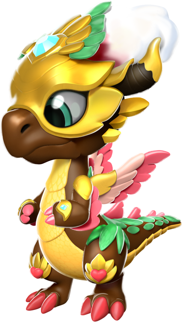 Carnival Dragon Baby - Cartoon Clipart (607x1073), Png Download