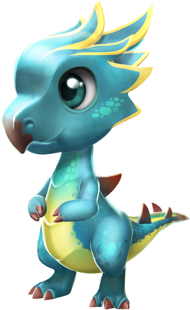 Agave Dragon Baby - Dragon Mania Legends Agave Dragon Clipart (633x1031), Png Download