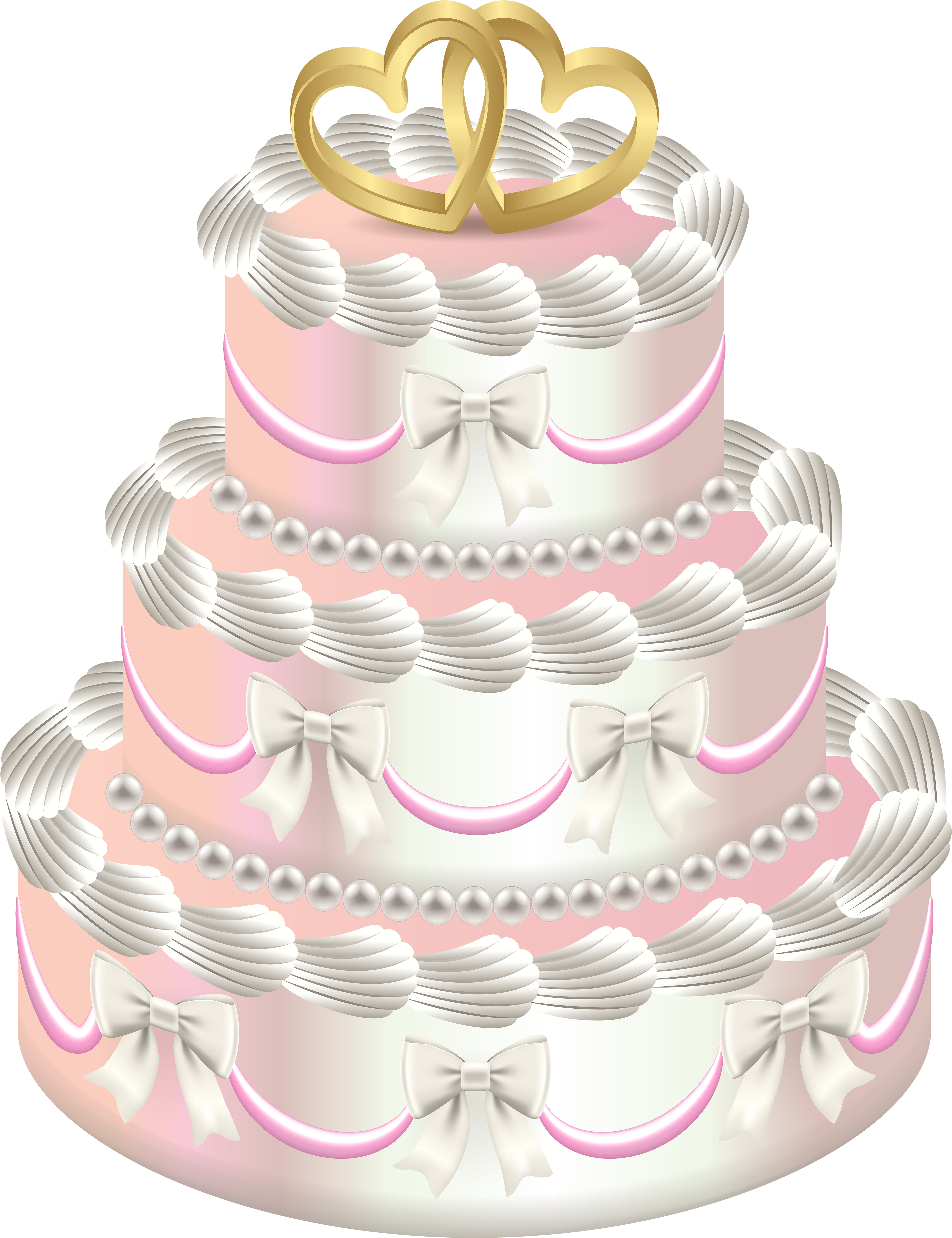 Wedding Deco Cake Png Clip Art - Wedding Cake Transparent Png (4613x6000), Png Download