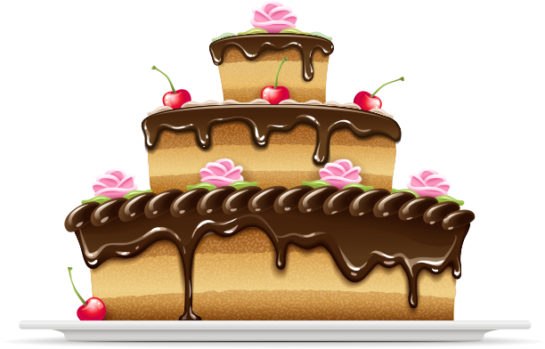 Cake Png Vector - Cake Free Vector Png Clipart (1200x628), Png Download
