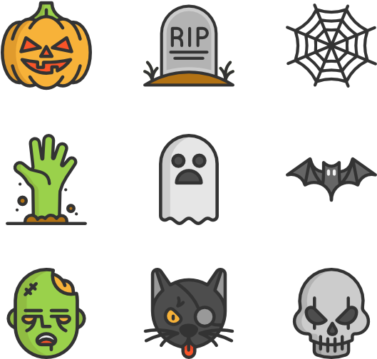 Halloween - Halloween Icon Png Free Clipart (600x564), Png Download