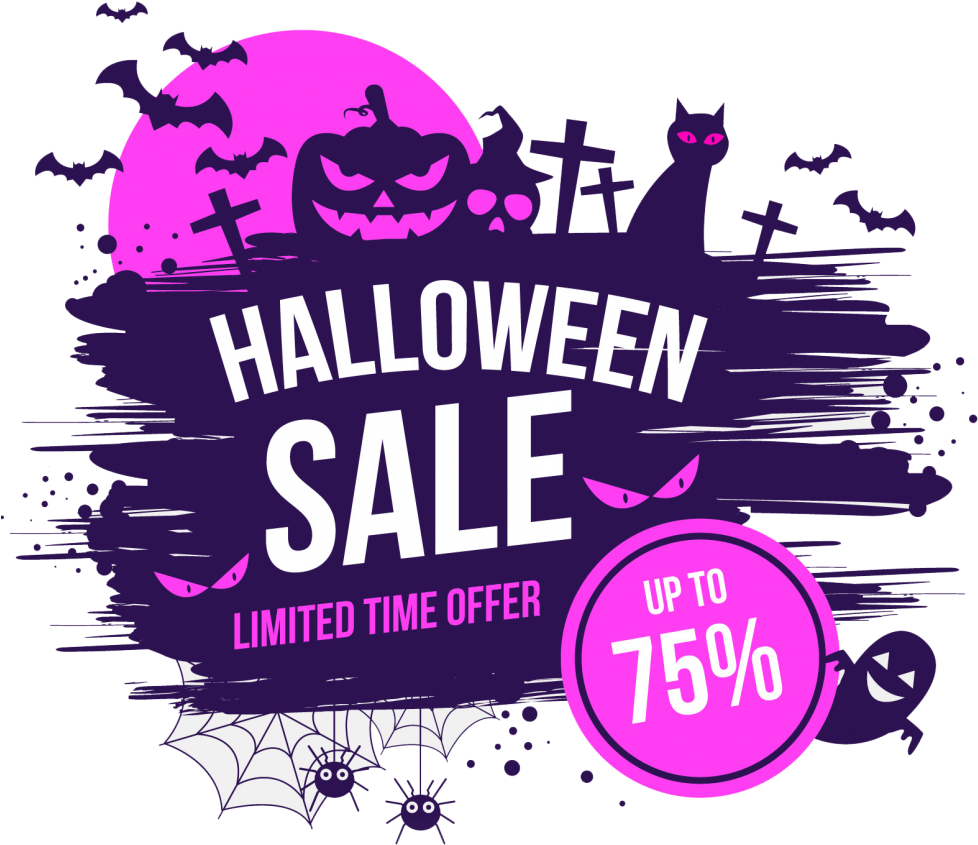 Halloween Party Poster Template Free Download Clipart (978x845), Png Download