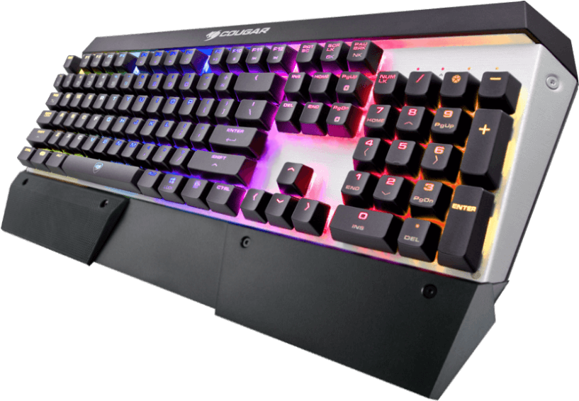 Teclado Cougar Attack 3 Mecánico Rgb Sp - Cougar Attack X3 Rgb Clipart (900x650), Png Download