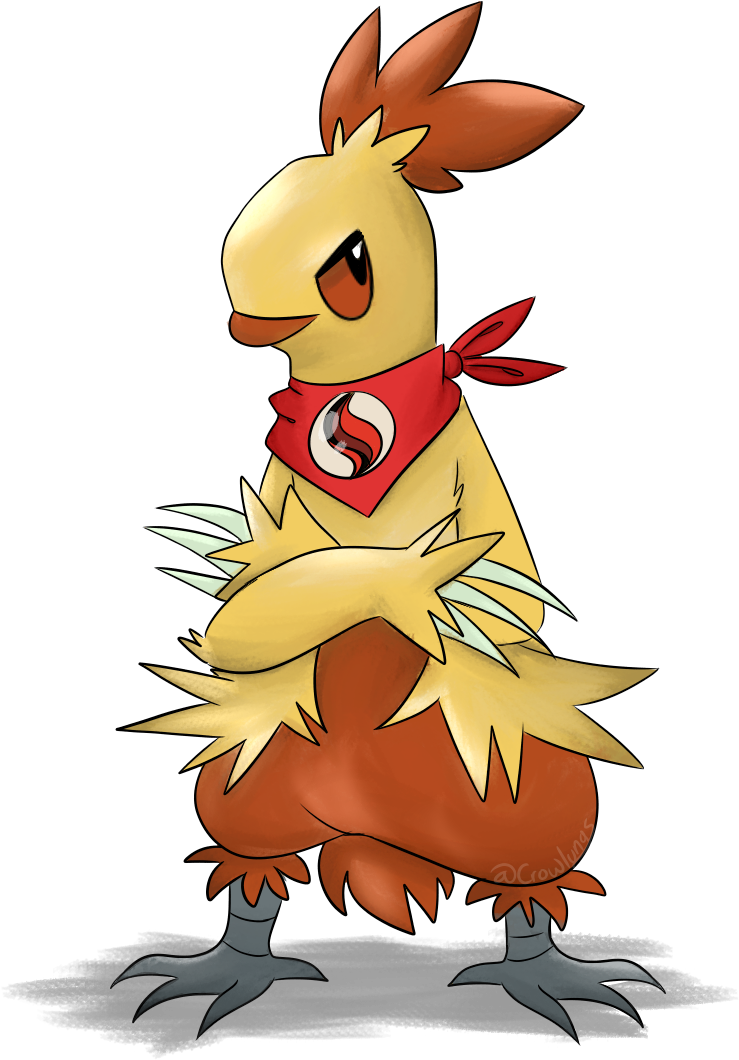 Combusken Doodle , Png Download - Cartoon Clipart (739x1060), Png Download