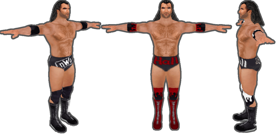 Scott Hall Mod/model - Professional Wrestling Clipart (1143x556), Png Download