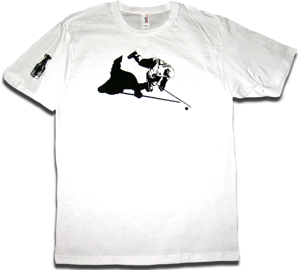 Sidney Crosby "sid's Silhouette" Tee By Backpage Press - Javelin Throw Clipart (1000x894), Png Download