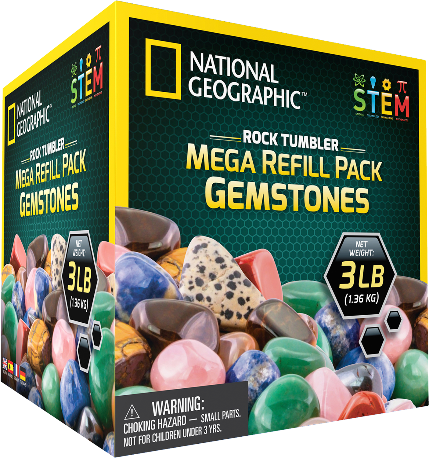 National Geographic Rough Gemstones Mega Refill Pack Clipart (2000x2000), Png Download