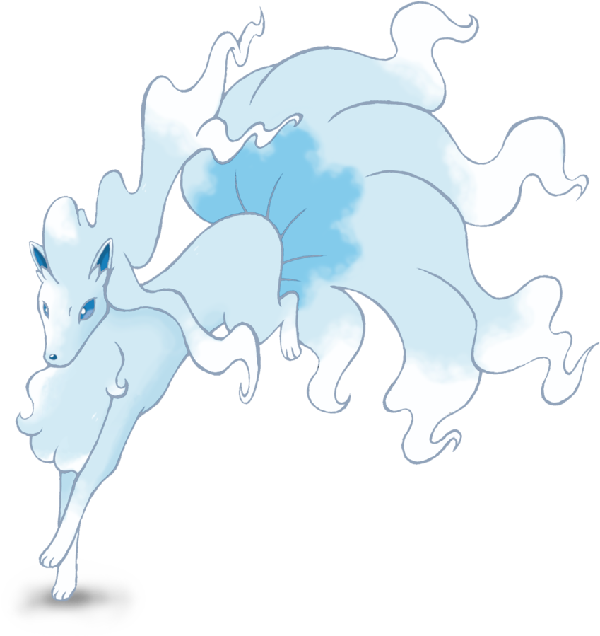 [sun And Moon Speculation] Alolan Ninetales - Pokemon Alolan Ninetales Png Clipart (1024x982), Png Download