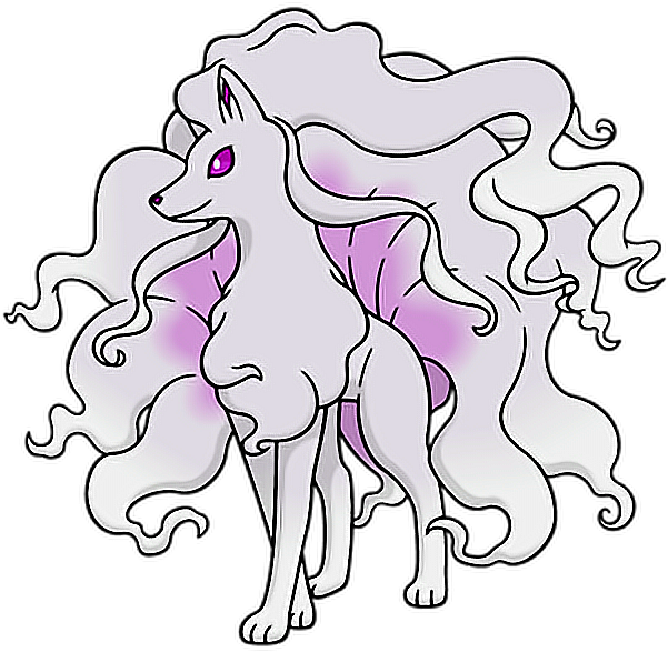 #pokemon #ninetails #alolan - Pokemon Alola Ninetales Shiny Clipart (600x600), Png Download