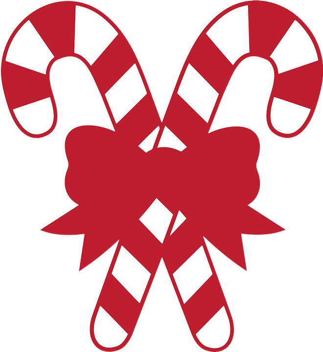 Christmas, Holiday, Decoration, Xmas, Card, Winter - Christmas Cartoon Candy Cane Clipart (660x720), Png Download