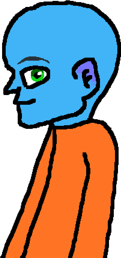 Megamind - Cartoon Clipart (1000x1000), Png Download