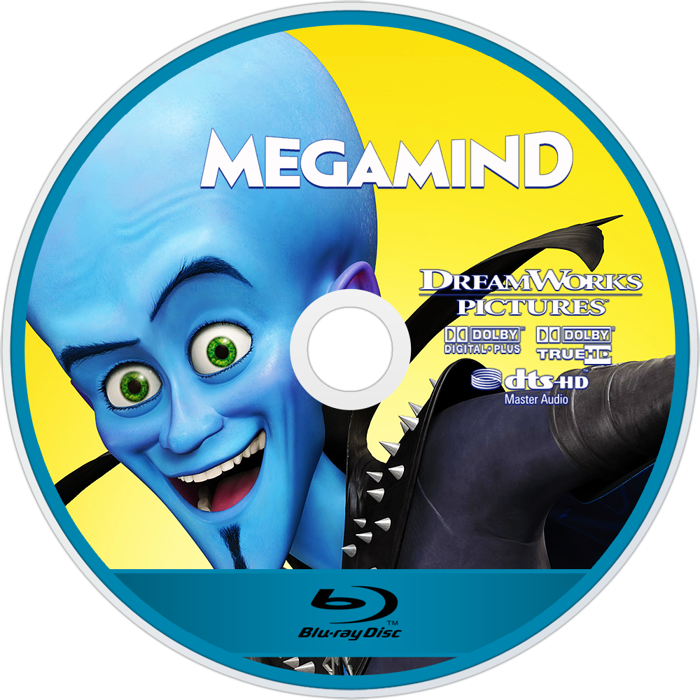 Megamind Bluray Disc Image - Blu-ray Disc Clipart (1000x1000), Png Download