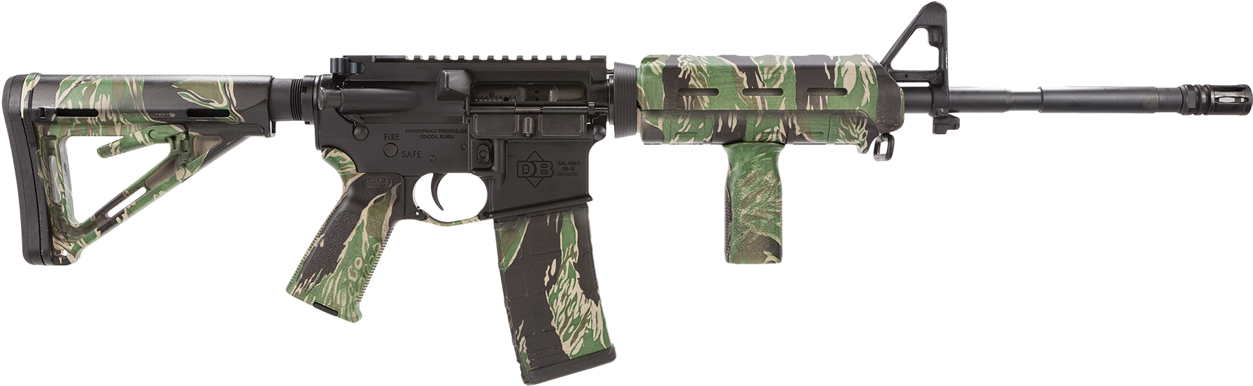 Diamondback Db15sts Db-15 223rem/5 - Tan Ruger Ar 556 Clipart (1800x560), Png Download