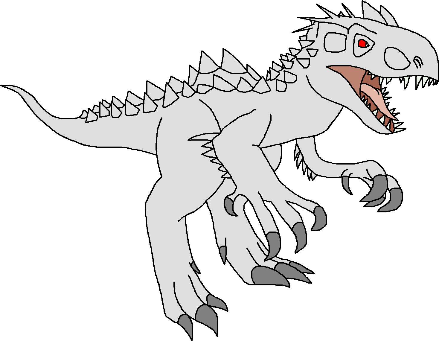 Indominus Pedia Wikia Fandom Powered By Tyrannosaurus - Dinosaur Pedia Rex Clipart (1487x1152), Png Download