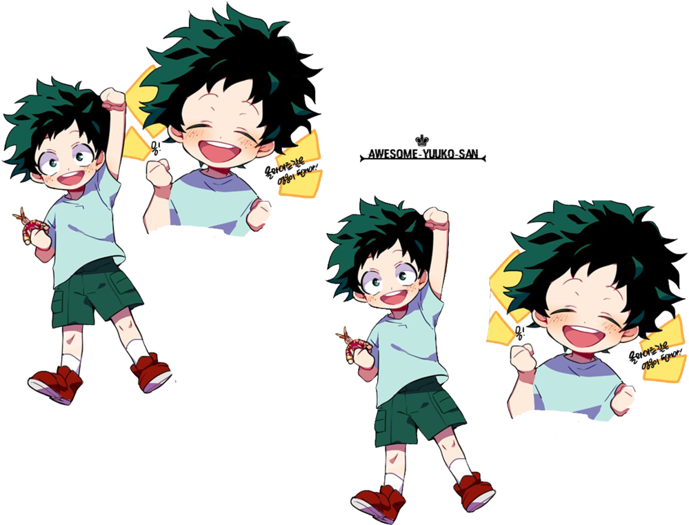 Boku No Hero Academia Izuku Midoriya Render By Awesome - My Hero Academia Izuku Cute Clipart (999x761), Png Download