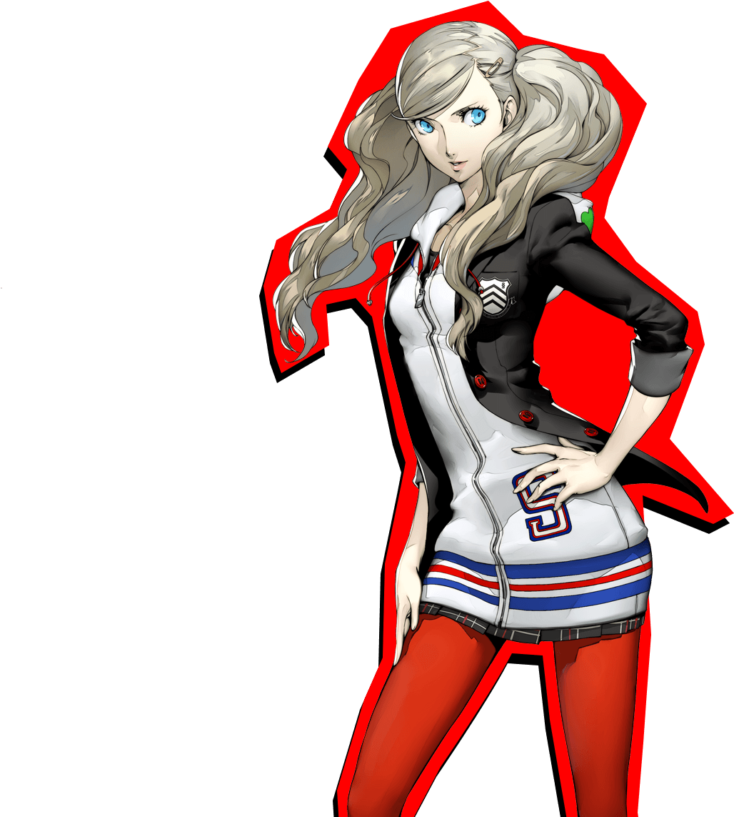 Persona 5 Anne Takamaki Kaitou Cosplay Costume Red - Persona 5 Ann Takamaki Clipart (1028x1143), Png Download