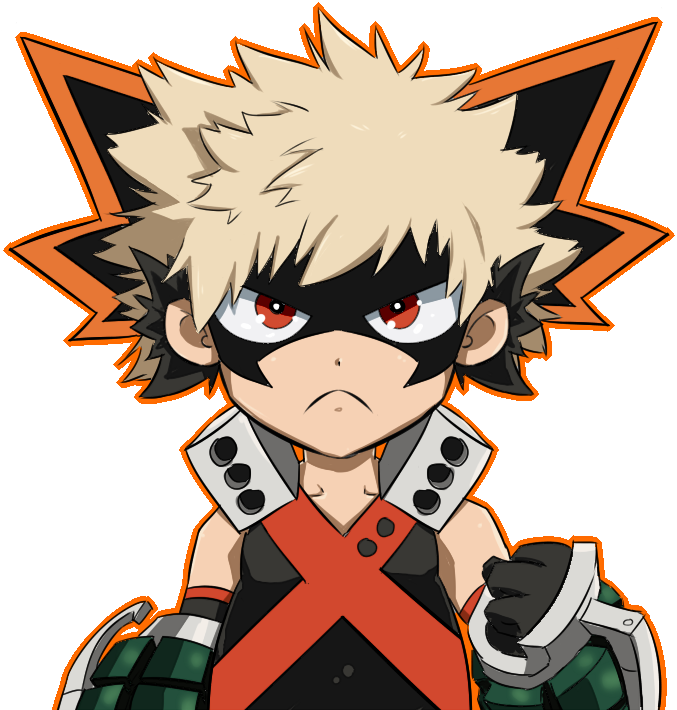 Art Abyss Anime My Hero Academia - Kacchan My Hero Academia Chibi Clipart (720x720), Png Download