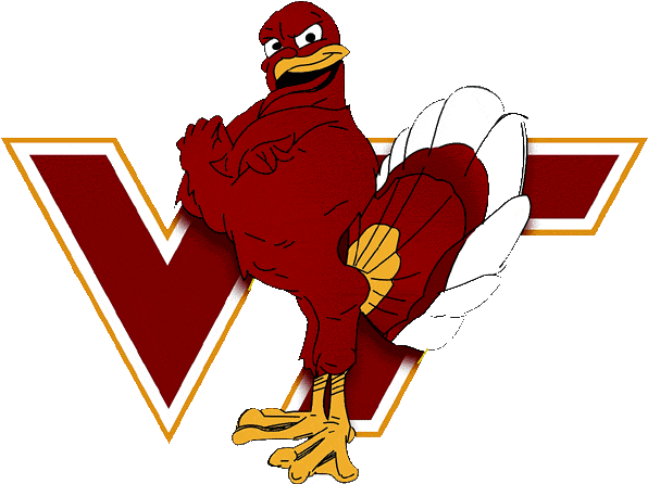 Virginia Tech - Virginia Tech Hokie Logo Clipart (599x599), Png Download
