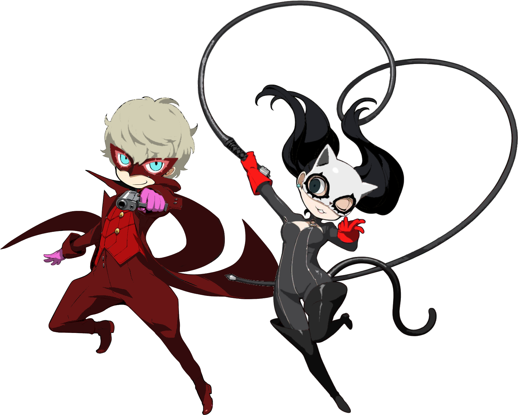 Anne/ren Pq2 Costume Color Swap - Joker Persona 5 Clipart (1920x1465), Png Download
