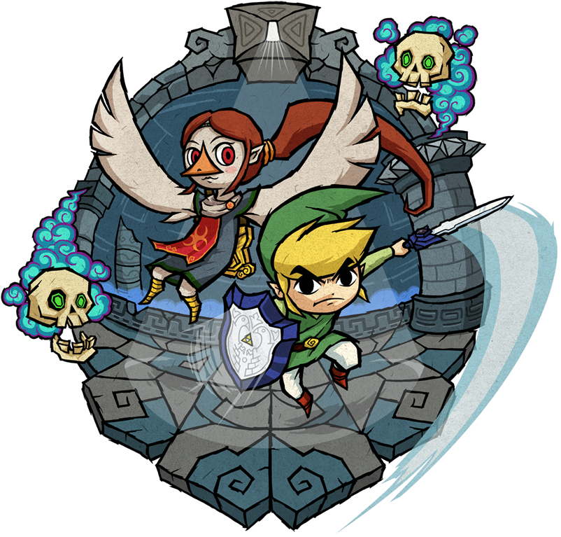 Zelda Wind Waker Wiiu Earth Temple - Legend Of Zelda The Wind Waker Art Clipart (818x800), Png Download