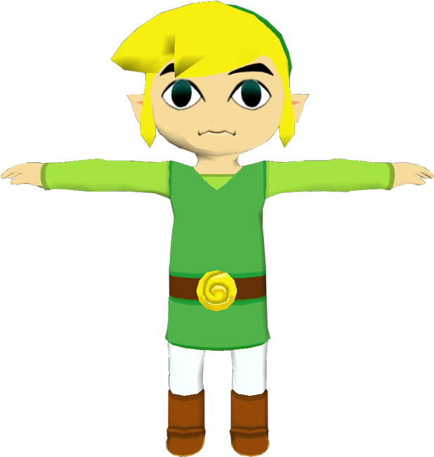Download Zip Archive Wind Waker, Princess Zelda, Mondays, - Zelda Wind Waker Model Clipart (750x650), Png Download