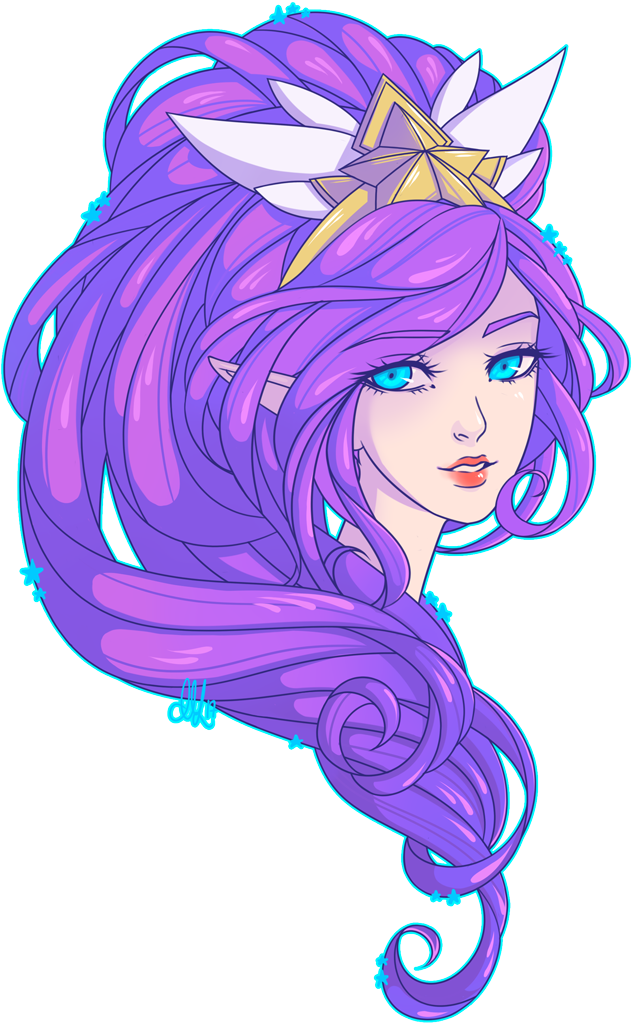 Star Guardian Janna From League Of Legends - Illustration Clipart (632x1023), Png Download