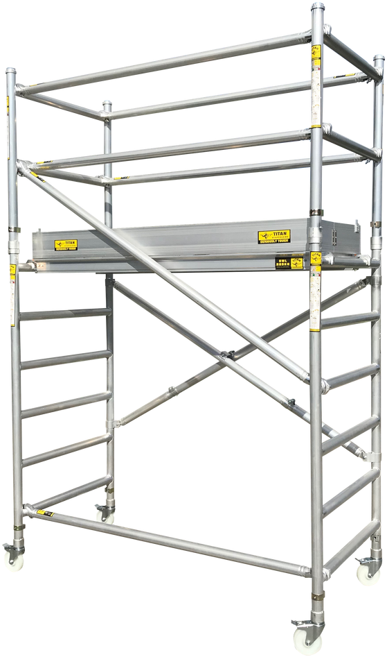 Titan Mini Mobile Scaffolding Guardrail Kit - Shelf Clipart (960x1280), Png Download