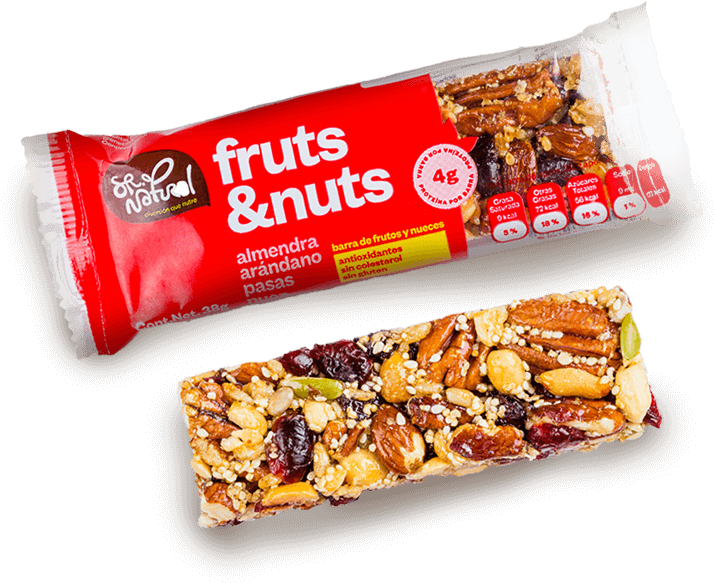 Barra Fruts&nuts 38g - Gozinaki Clipart (714x583), Png Download