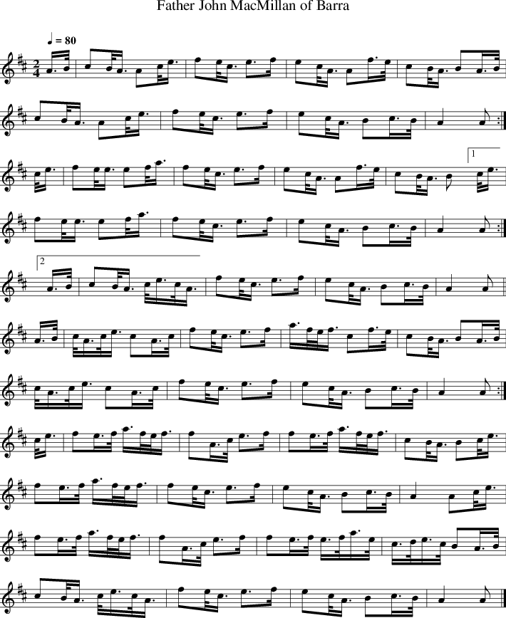 Listen To Father John Macmillan Of Barra - Father John Macmillan Of Barra Sheet Music Clipart (710x868), Png Download