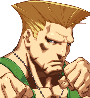 Guile Sticker - Super Street Fighter 2 Guile Clipart (371x416), Png Download