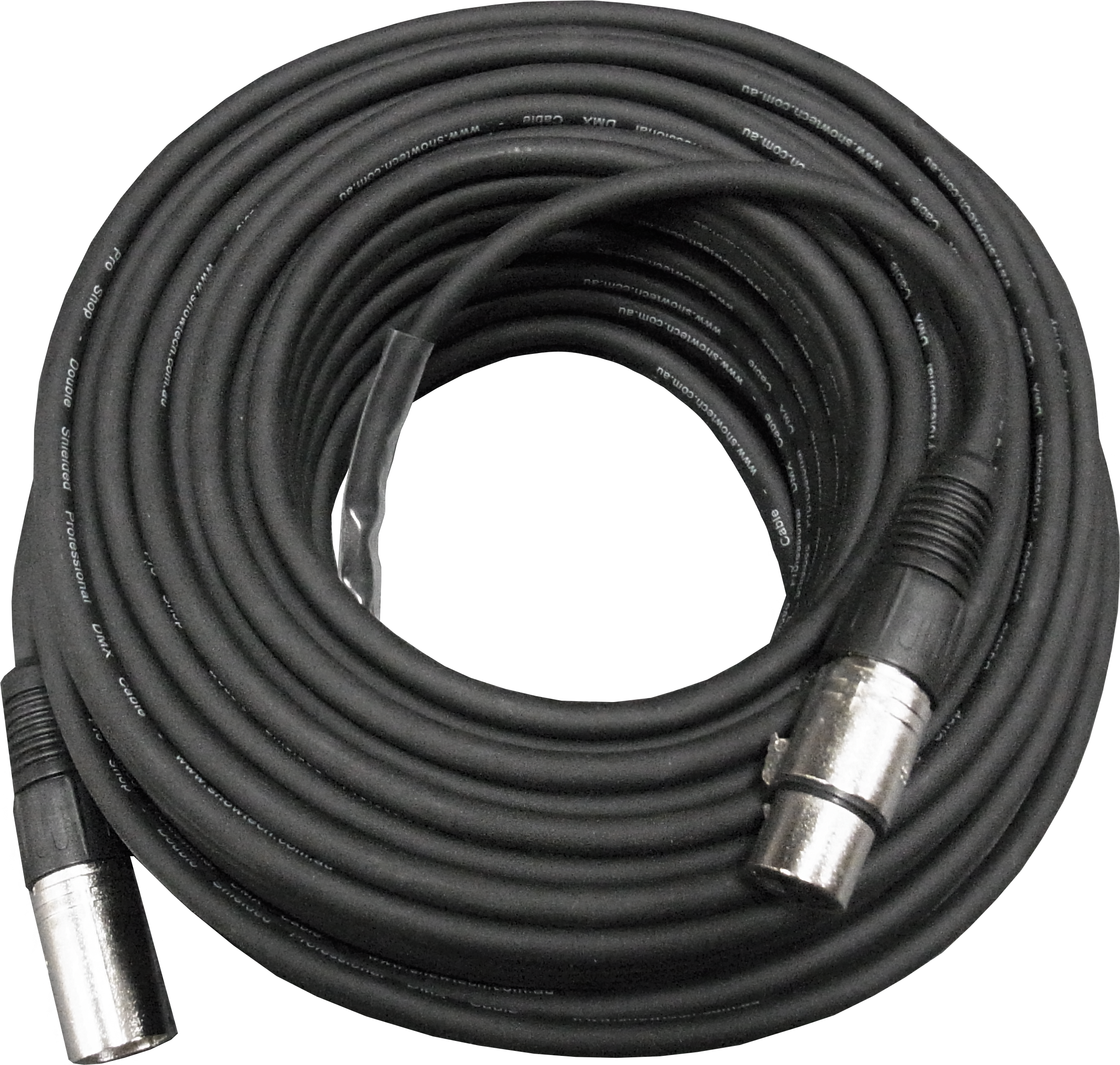 Showpro Dmx Cable 30m 3pin Clipart (2472x2350), Png Download