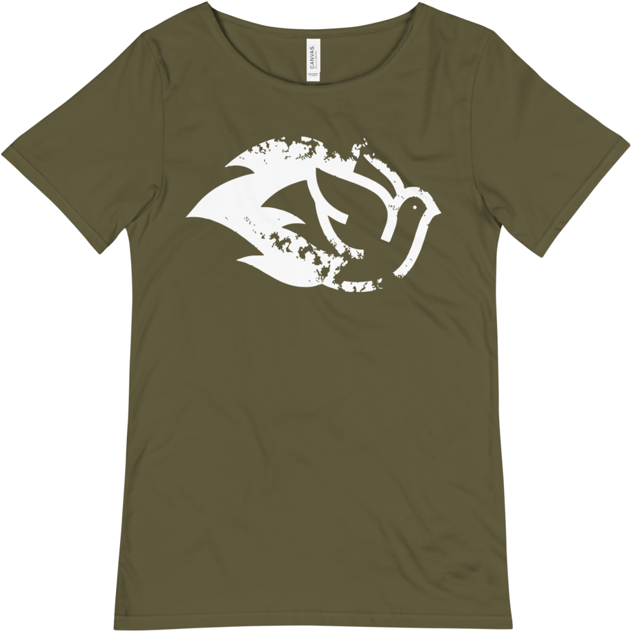 Dove Logo Crewneck - Bellacanvas Men's Triblend Raw Neck Tee Clipart (1000x1000), Png Download