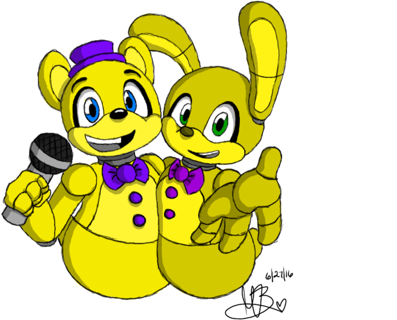 Those Two Animal-robot Things From Fredbear's, Y'know - Cartoon Clipart (1280x720), Png Download