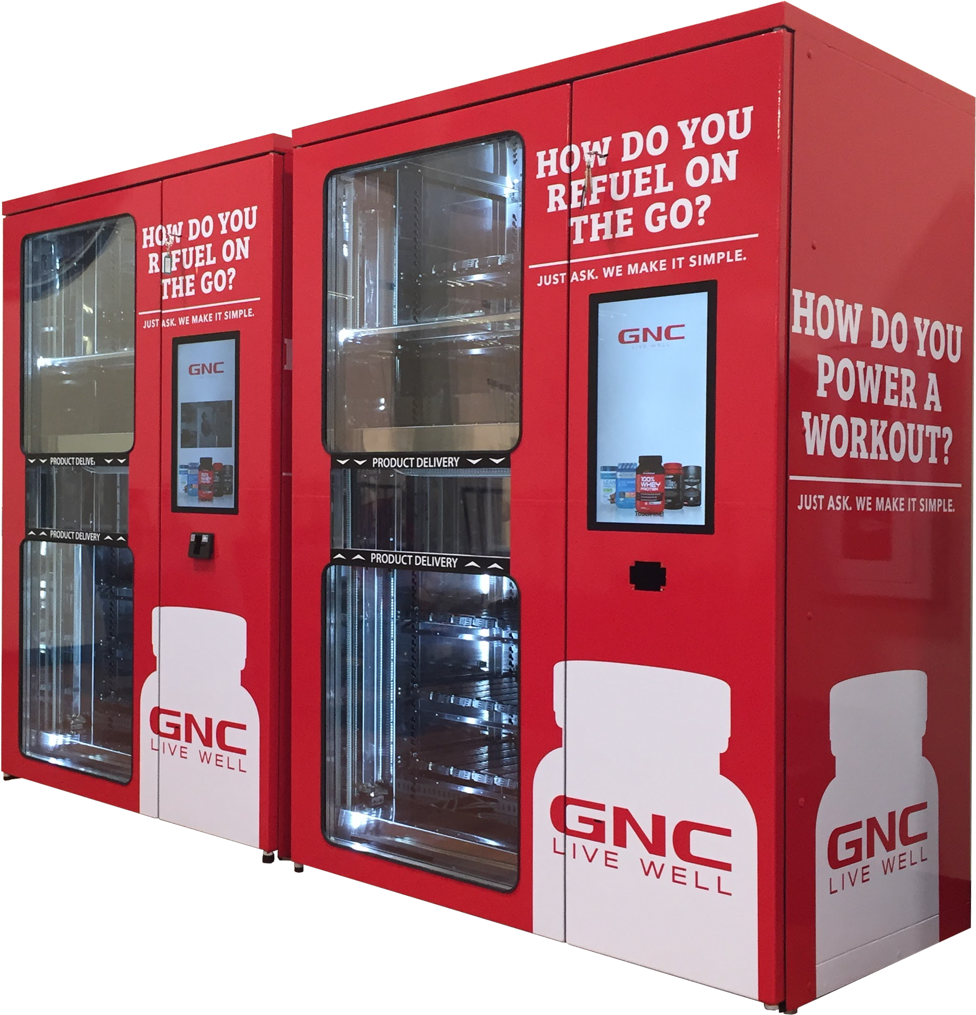 Magexusa Easy Dual Gnc Vending Machine - Kiosk Vending Machine Clipart (2301x2213), Png Download