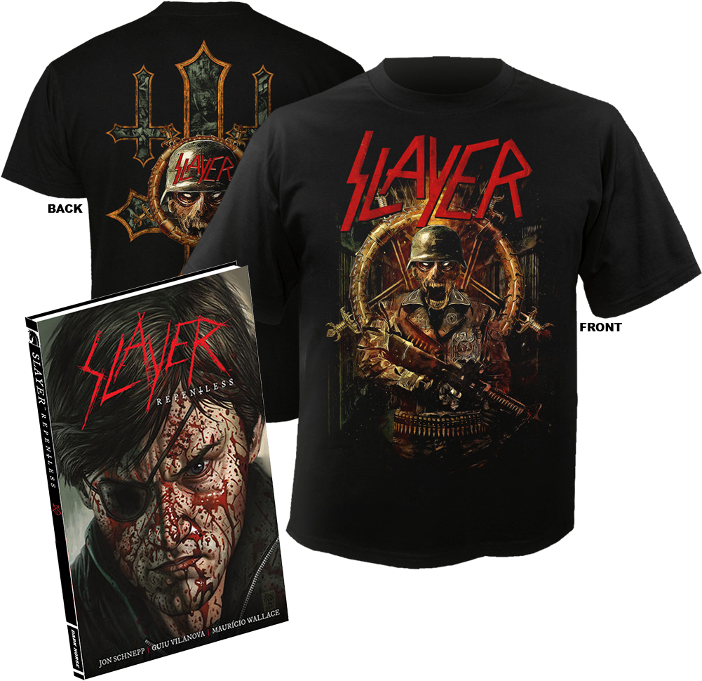 Slayer Repentless Hardcover Comic T-shirt Bundle 2xl - Slayer Repentless Comic Hardcover Clipart (1000x1000), Png Download