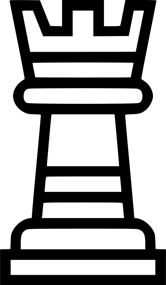 Png File - Chess King Outlines Clipart (570x980), Png Download