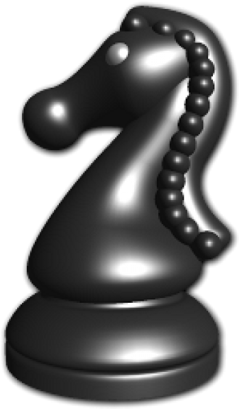 Chess Black Rook Png - Chess Knight Black Png Clipart (600x600), Png Download