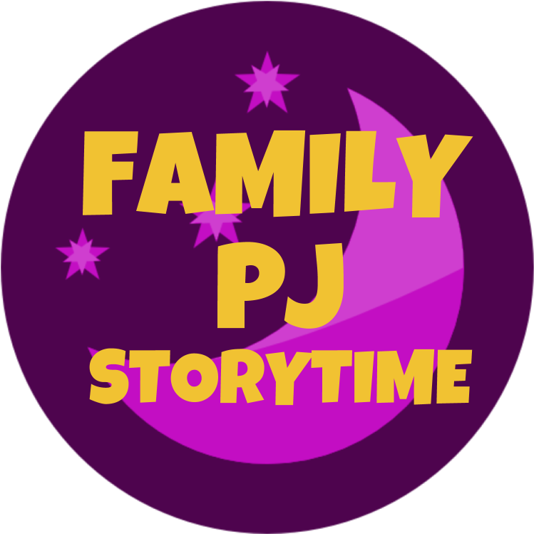 Dark Purple Circle With The Words "family Pj Storytime" - Circle Clipart (768x768), Png Download