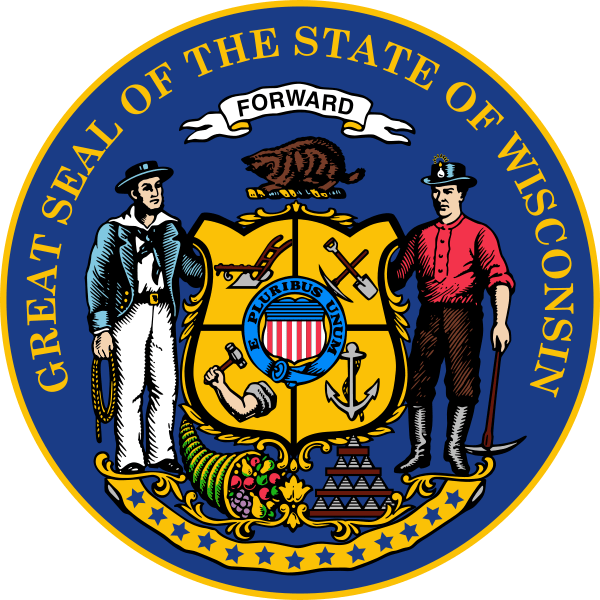 And Ryan Wasn't The Only Member - Wisconsin State Seal Clipart (600x600), Png Download