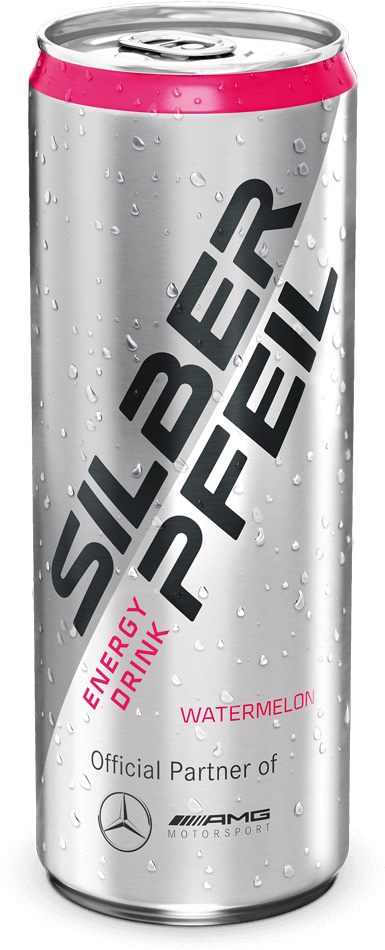 Silberpfeil Energy Drink Watermelon Clipart (400x995), Png Download