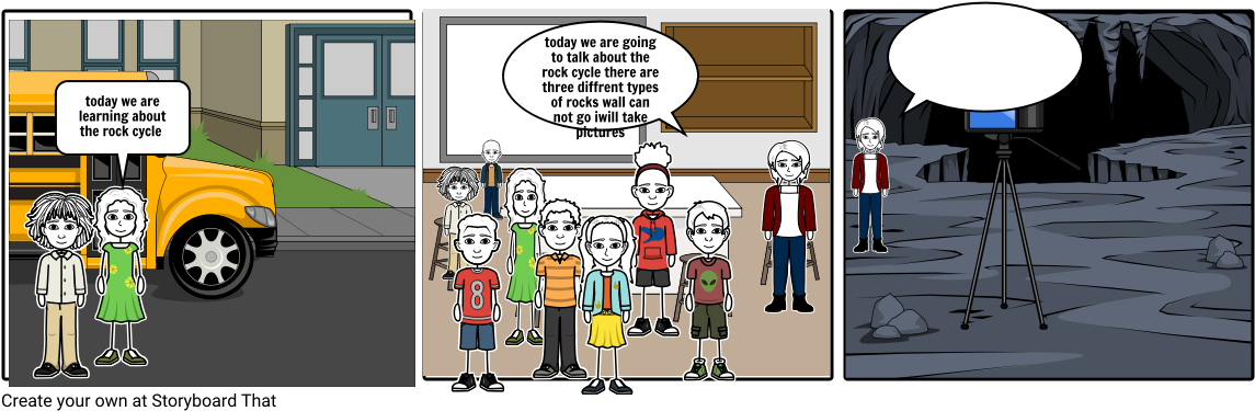 Rock Cycle - Cartoon Clipart (1164x385), Png Download