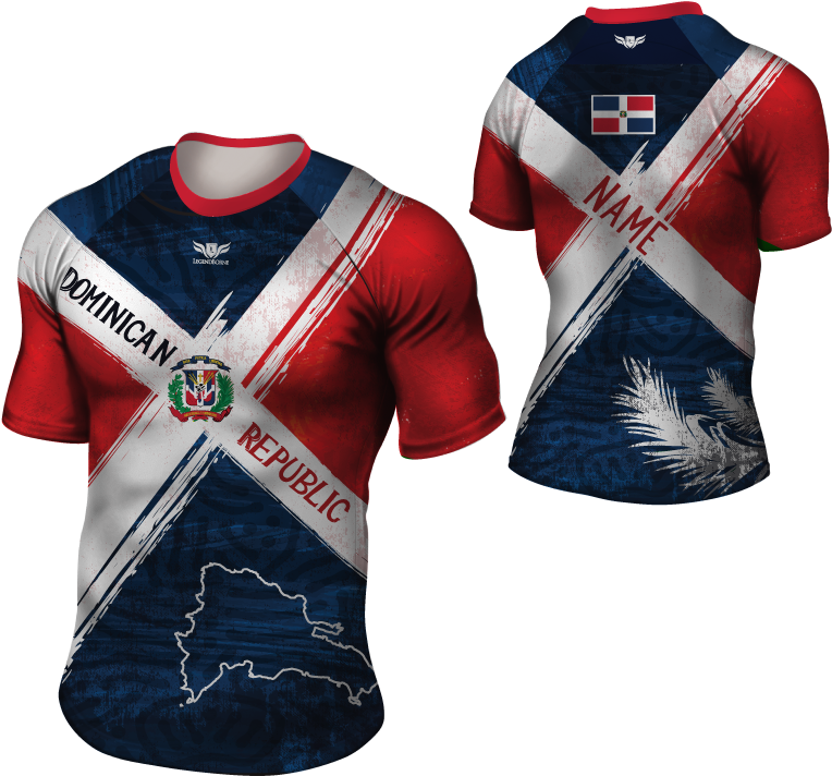 Team Dominican Republic 2018 Mens Ocr Jersey - Model Jersey Army Clipart (792x792), Png Download