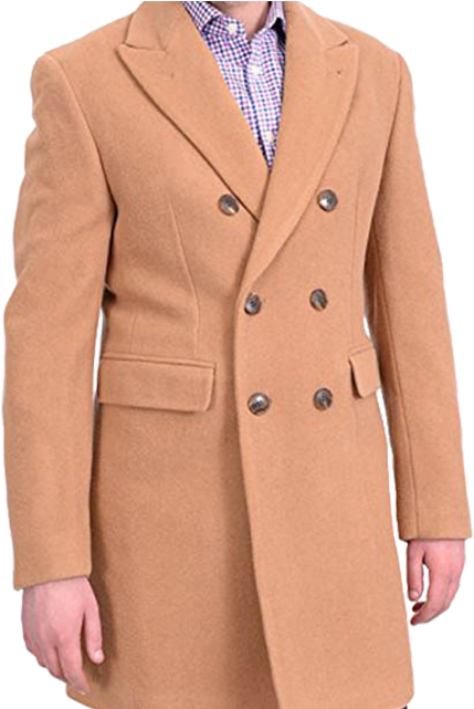 Calvin Klein Men's Coats - Overcoat Clipart (640x640), Png Download