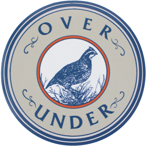 Quail Shoot Sticker - Over Under Clothing Logo Clipart - Large Size Png ...