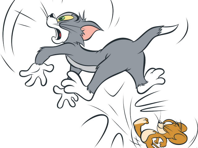 Tom And Jerry Png - Tom And Jerry Fight Cartoon Clipart (640x480), Png Download
