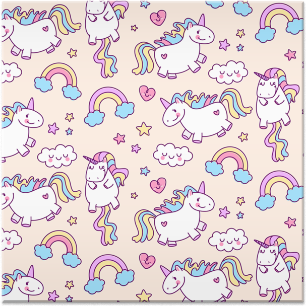 Azulejo Unicórnios De Sereiartena - Unicorn Fabric By The Yd Clipart (800x800), Png Download