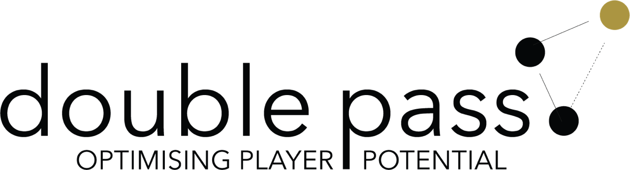 Logo Blue - Double Pass Logo Clipart (1280x347), Png Download