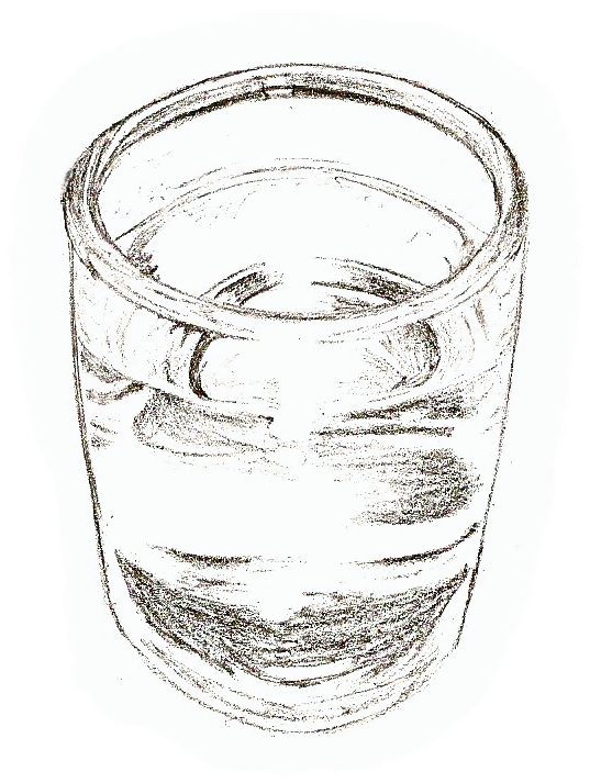 Vaso De Agua By - Alcoholic Beverage Clipart (754x796), Png Download