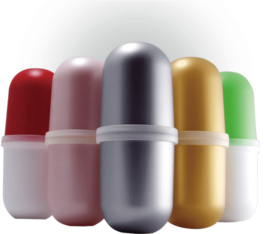 Buder Colorful Capsule Shaped Case - Pill Clipart (869x773), Png Download