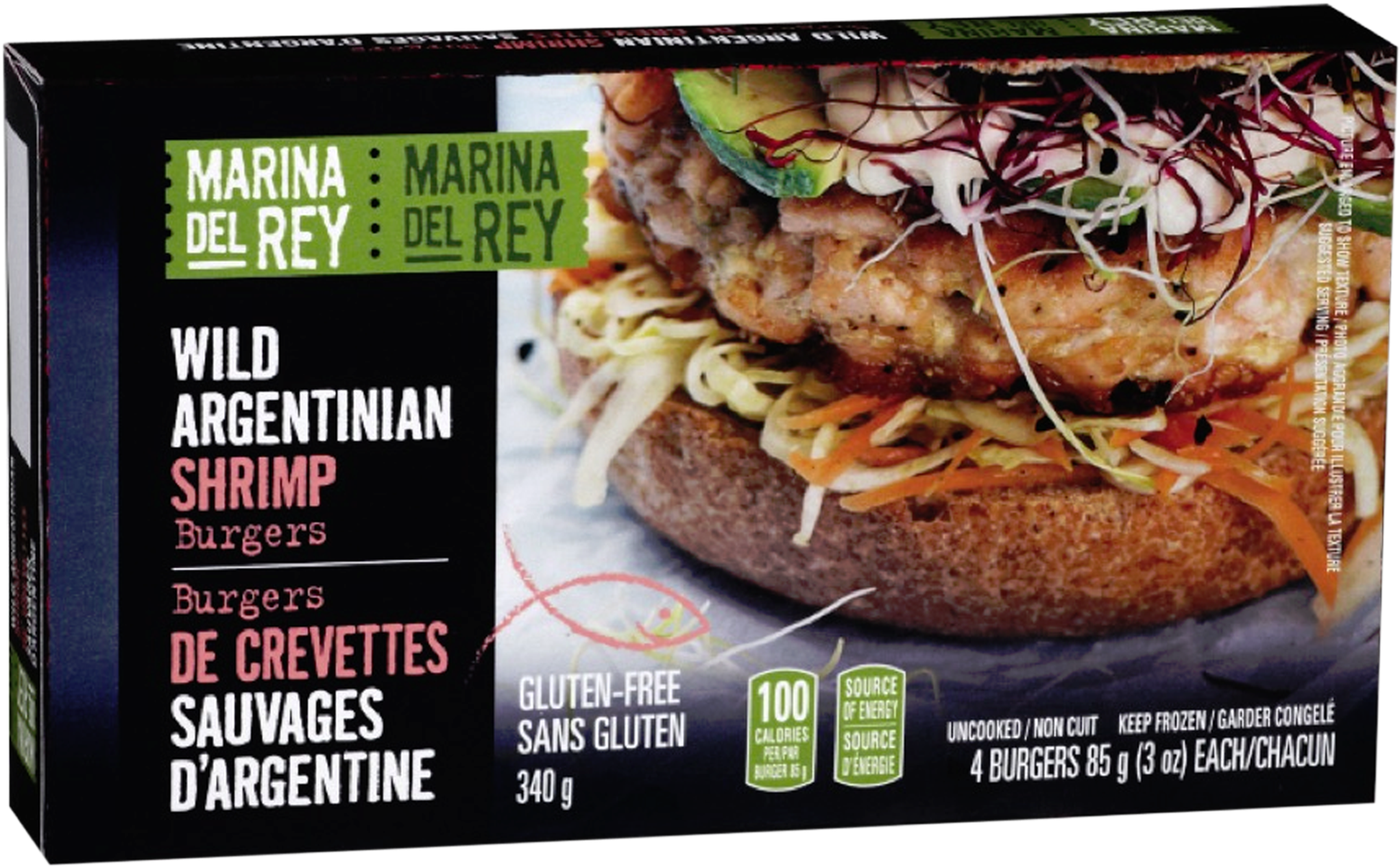 Wild Caught Shrimp Burgers Clipart (2100x1500), Png Download